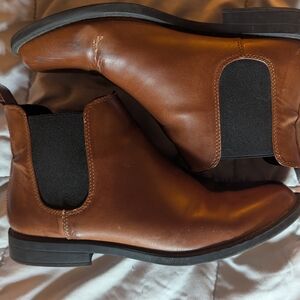 Brown Leather Chelsea Boots